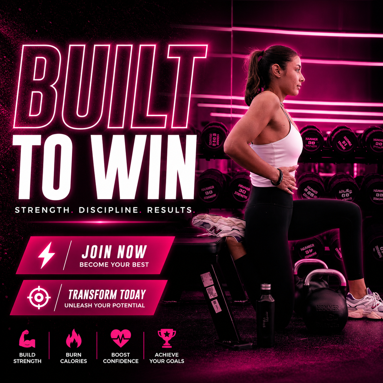 Fitness social media post